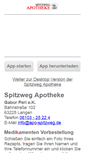 Mobile Screenshot of apo-spitzweg.de